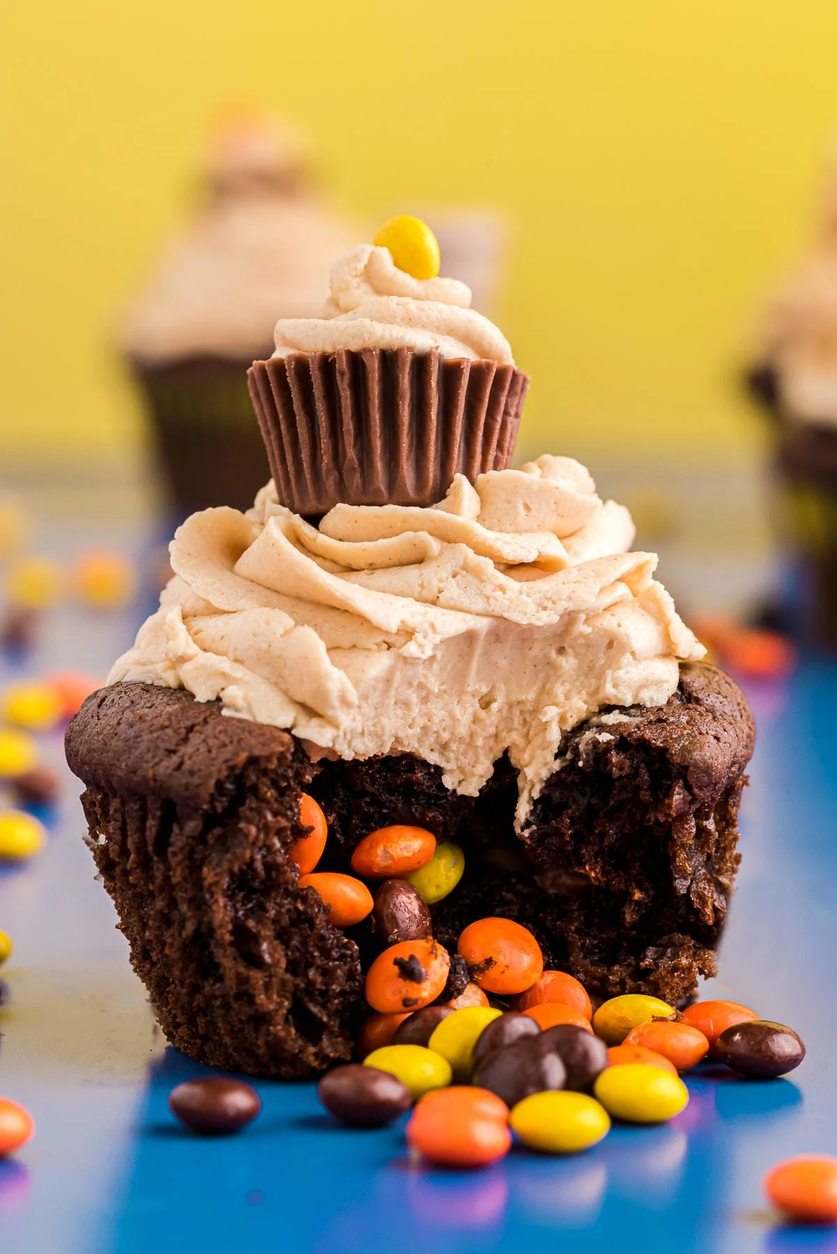 Chocolate Peanut Butter Cupcakes