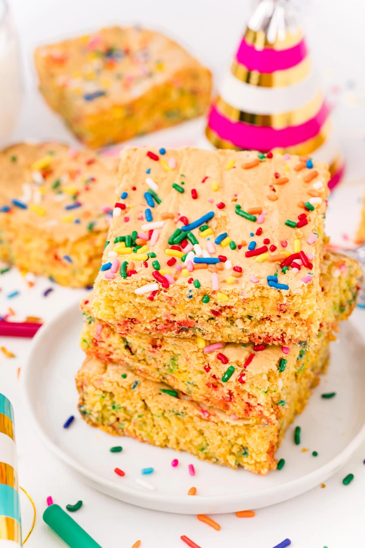 Birthday Cake Blondies