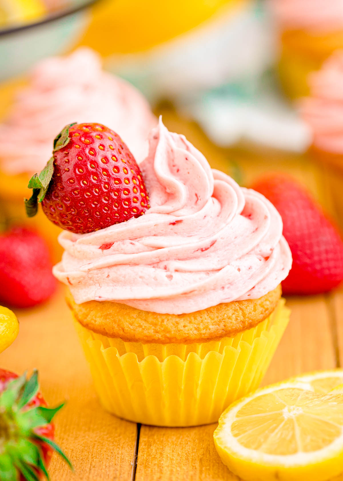Strawberry Lemon Cupcakes