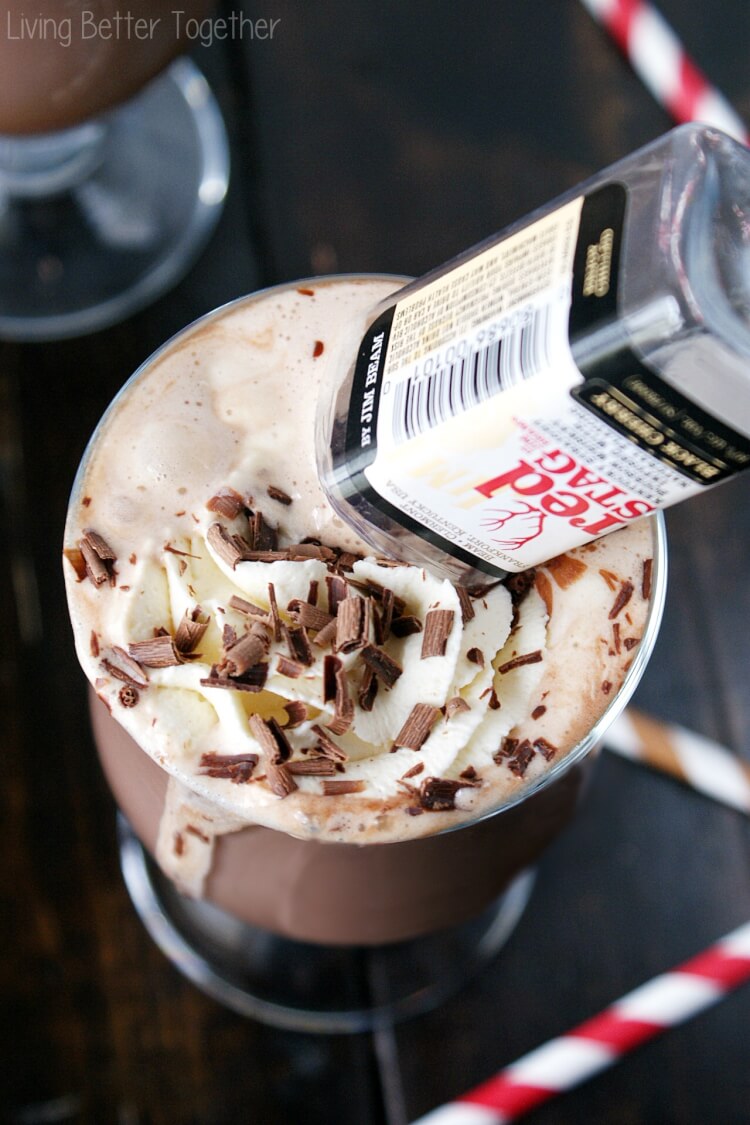 Black Cherry Bourbon Hot Chocolate