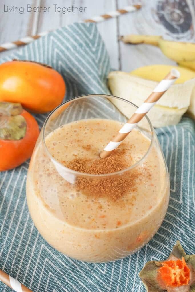 Cinnamon Persimmon Banana Smoothie