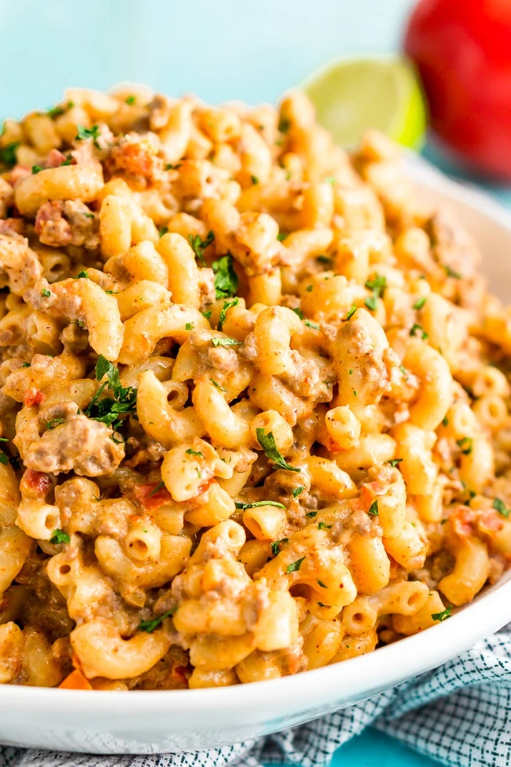 One Pot Chili Mac and Cheese