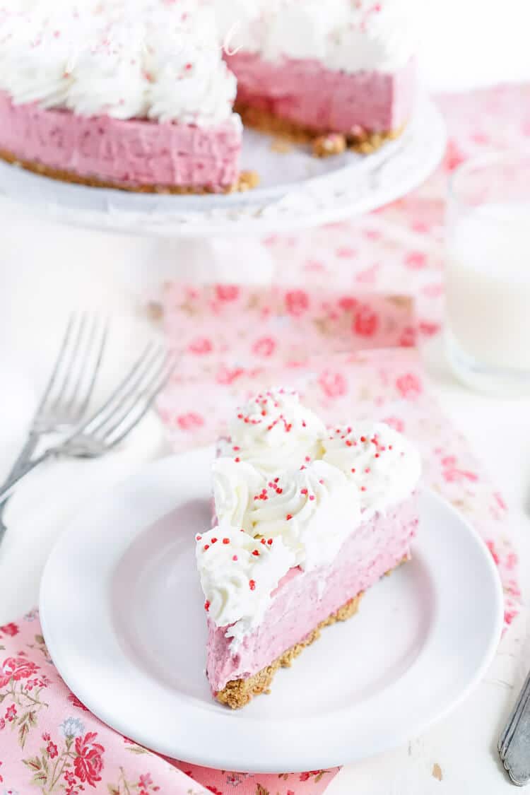 No Bake Raspberry Cheesecake