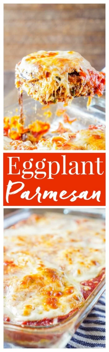 This Eggplant Parmesan is made with layers of eggplant, cheese, sauce, and memories. An easy and mouthwatering Italian classic you'll make again and again!