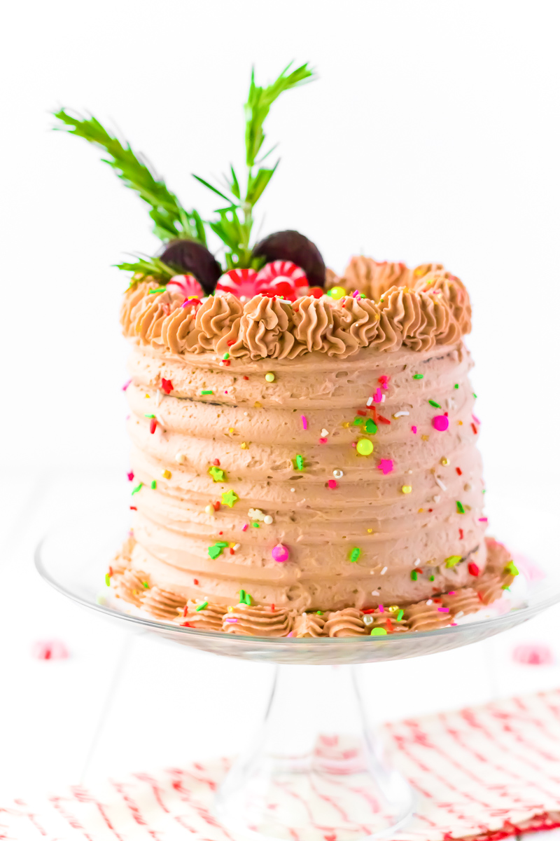Peppermint Cocoa Cake