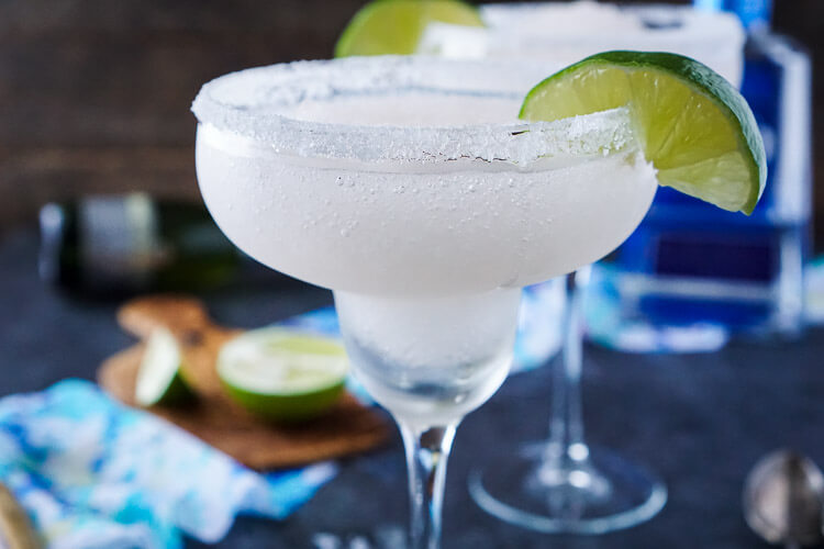 These Frozen Champagne Margaritas are a fun blend of silver tequila, bubbly champagne, limes, and ice! They're perfect for New Year's Eve, Cinco de Mayo, or any occasion where you just want a cocktail that's refreshing and delicious!