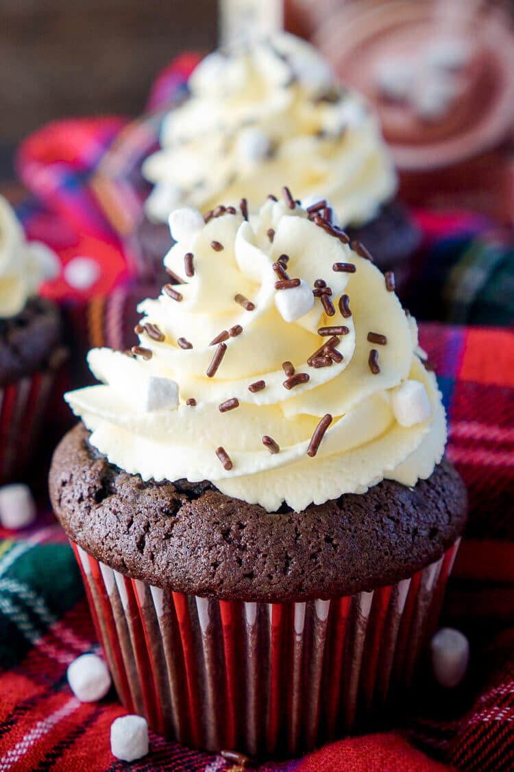 Hot Chocolate Cupcakes
