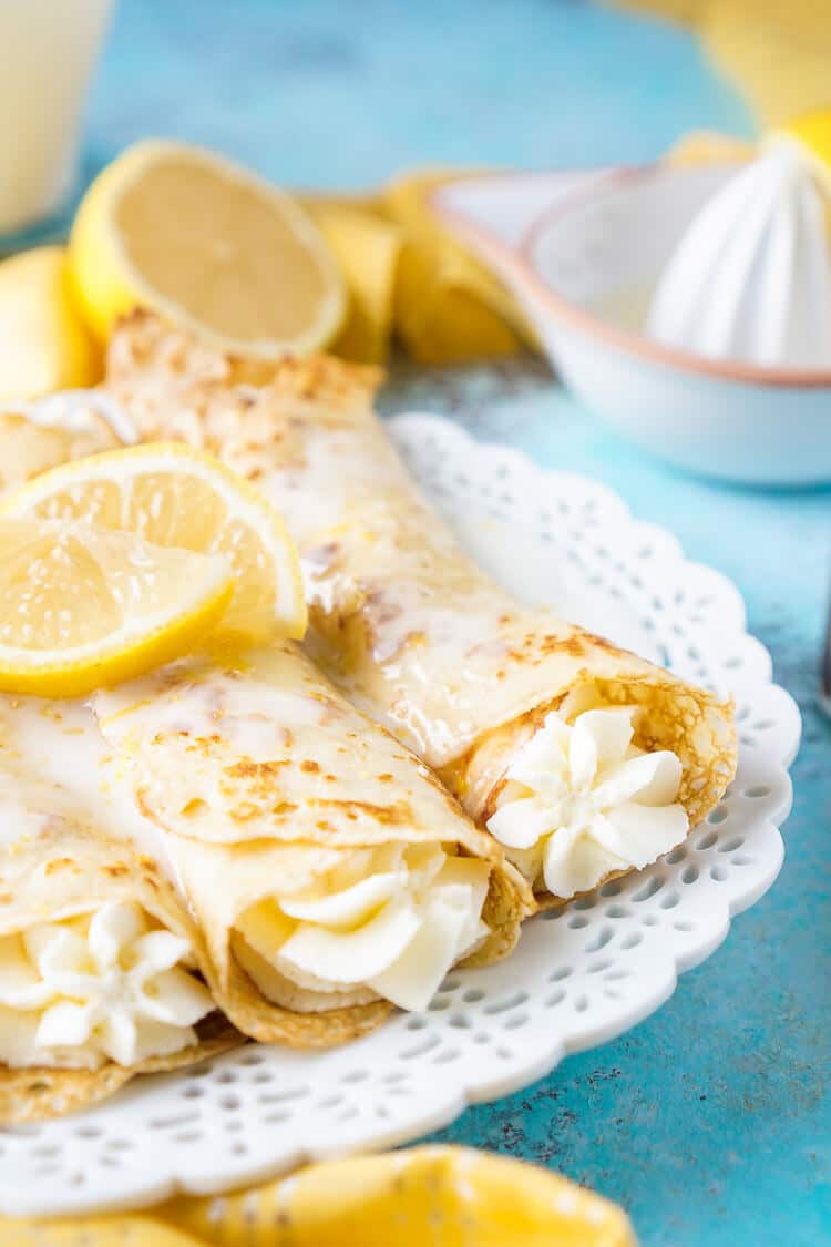 Lemon Cheesecake Crepes