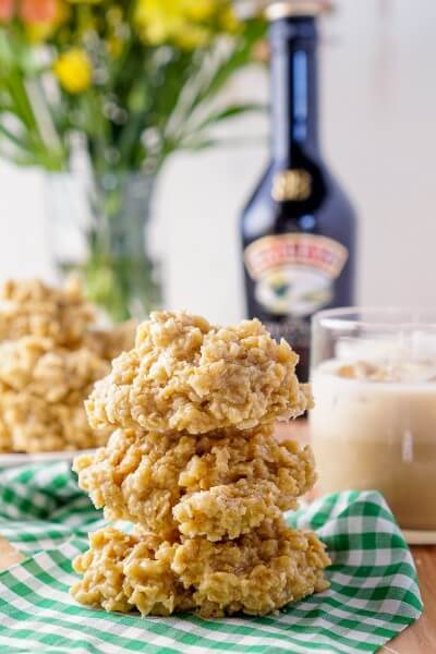 Irish Cream No Bake Cookies