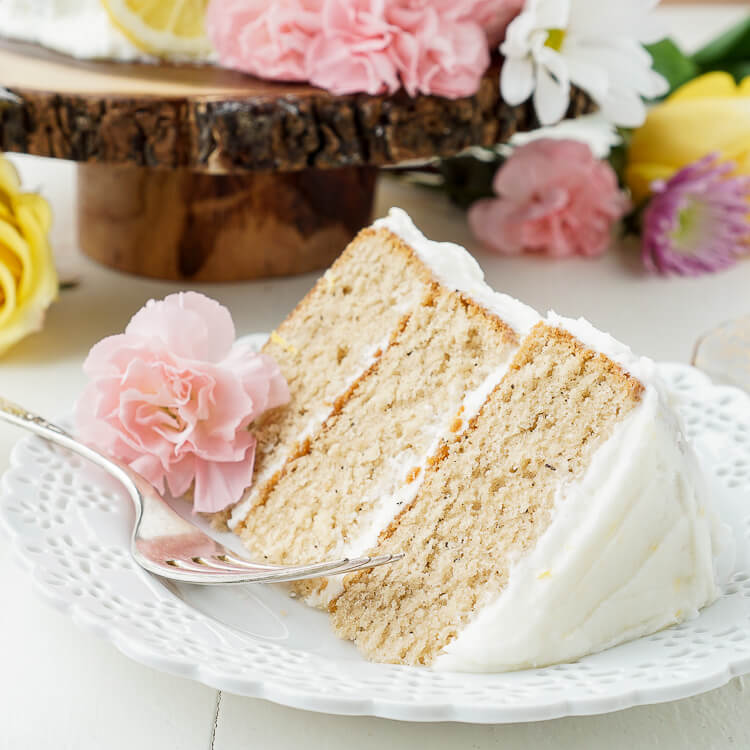 Earl Grey Cake with Lemon Buttercream