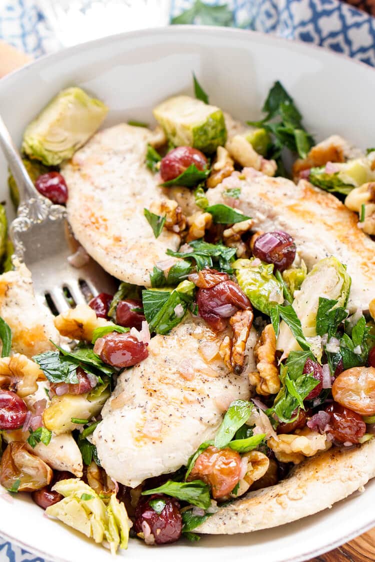 Chicken And Brussels Sprouts Dinner