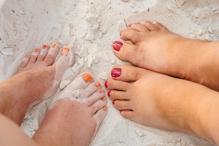 Toes in the Sand in Anna Maria Island