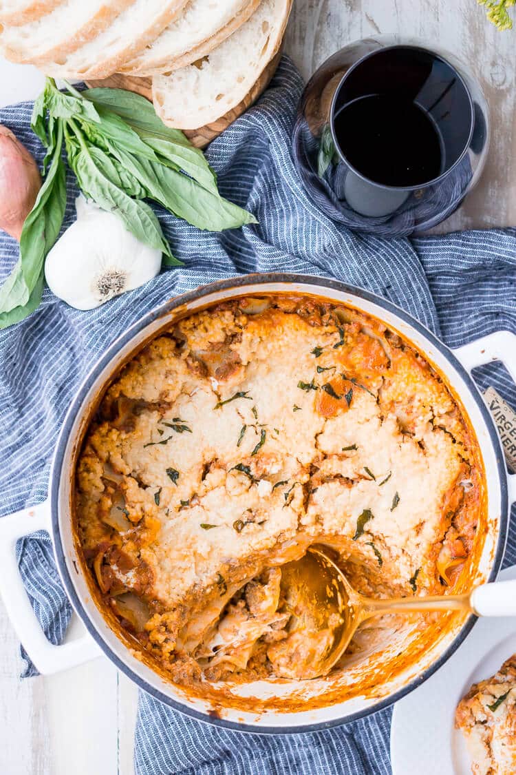 Easy One Pot Lasagna