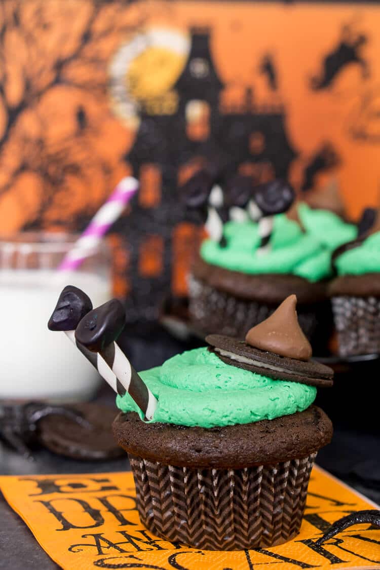 Melted Witch Cupcakes
