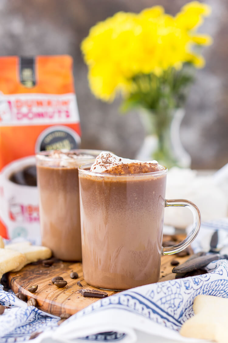 This Hot Chocolate Coffee is an indulgent blend of thick and creamy hot chocolate and bold hot dark roast coffee. The perfect brunch or dessert beverage for the holidays!