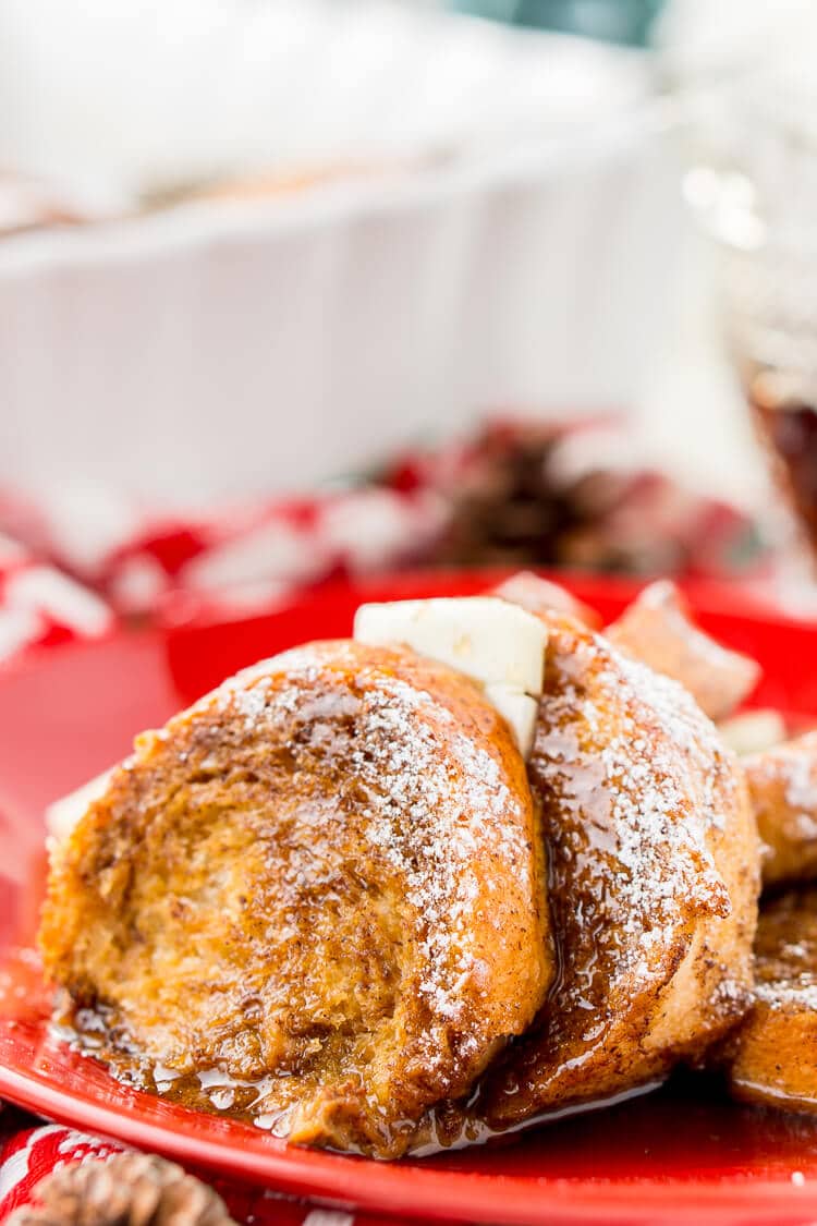 Gingerbread French Toast Bake Casserole