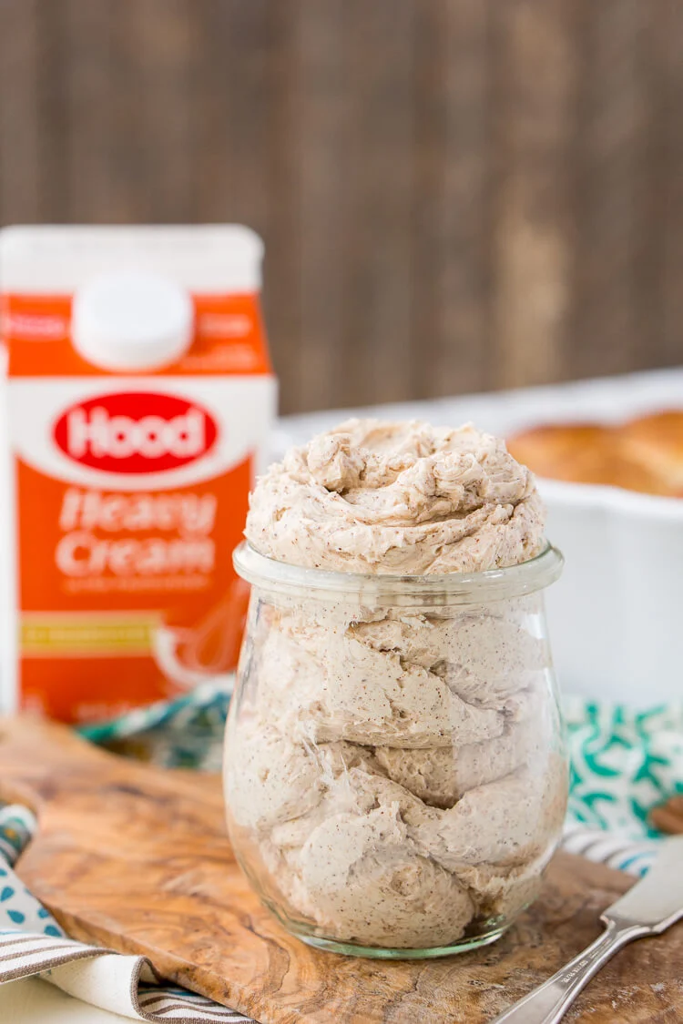 This Homemade Cinnamon Butter is bound to be a holiday table staple. Made in minutes in your stand mixer or blender, you can whip up this delicious, creamy, and spicy butter that's perfect for spreading on dinner rolls, toast, and sweet potatoes! And don't forget to brag that you made it!
