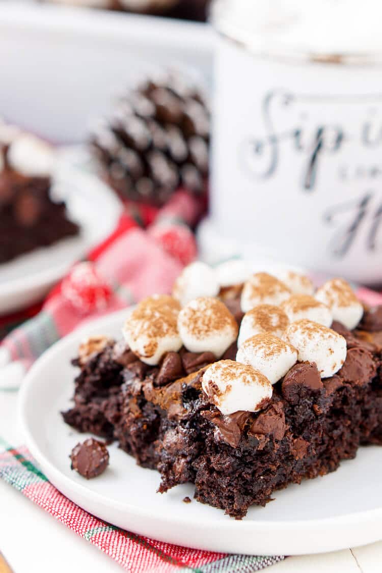 Hot Chocolate Dump Cake