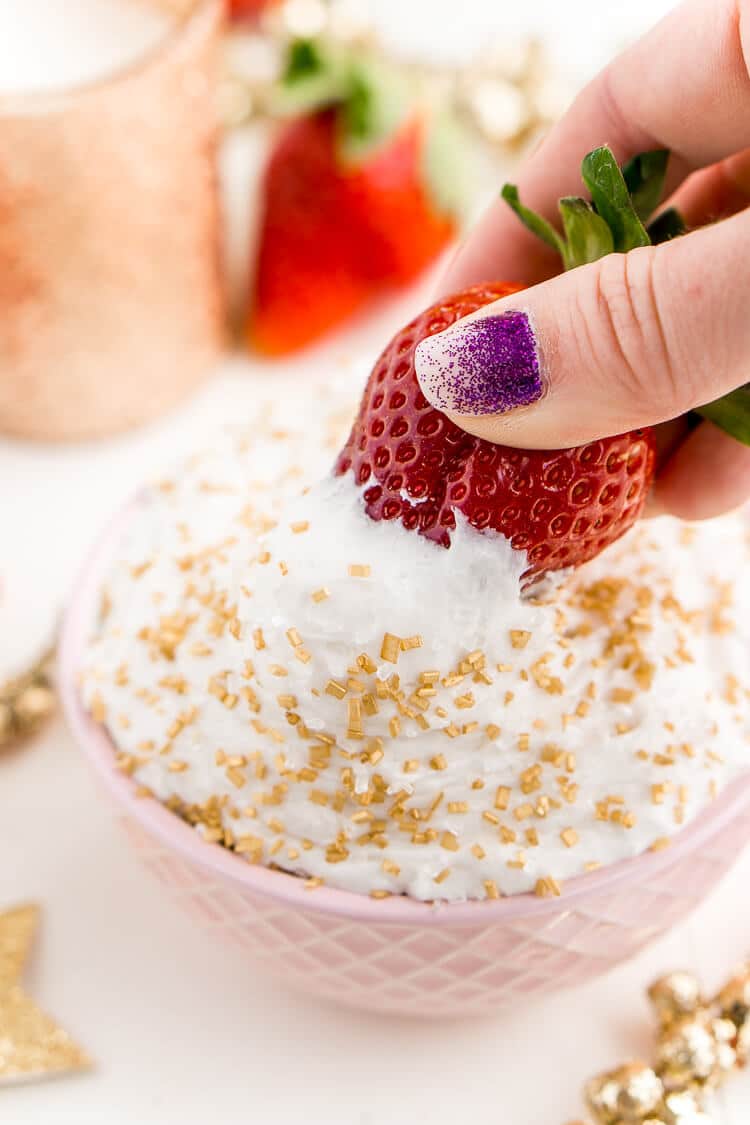 3-Ingredient Champagne Cake Dip
