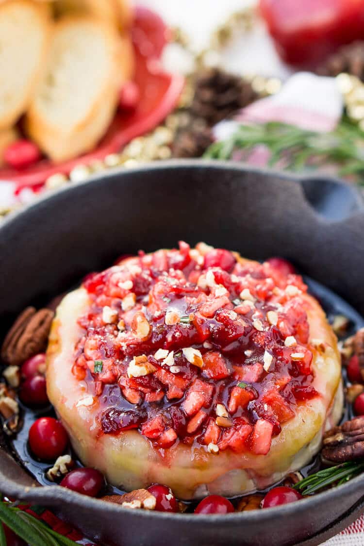 Apple Cranberry Baked Brie