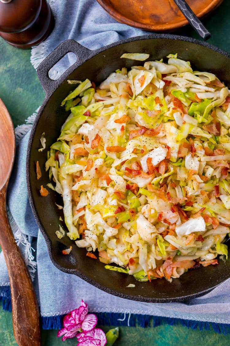 Irish Fried Cabbage Bacon Recipe