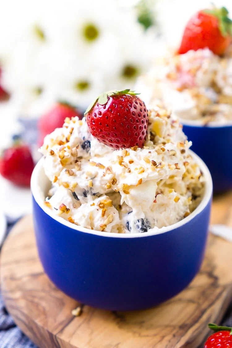 Red White & Blue Ambrosia Salad