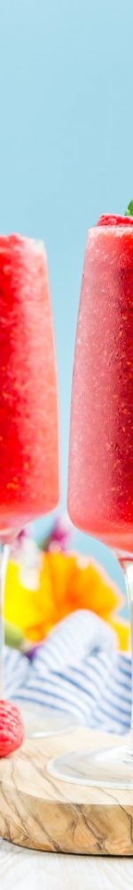 Raspberry Champagne Slushies