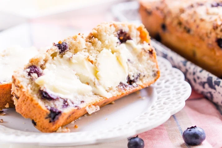 Blueberry Ice Cream Bread