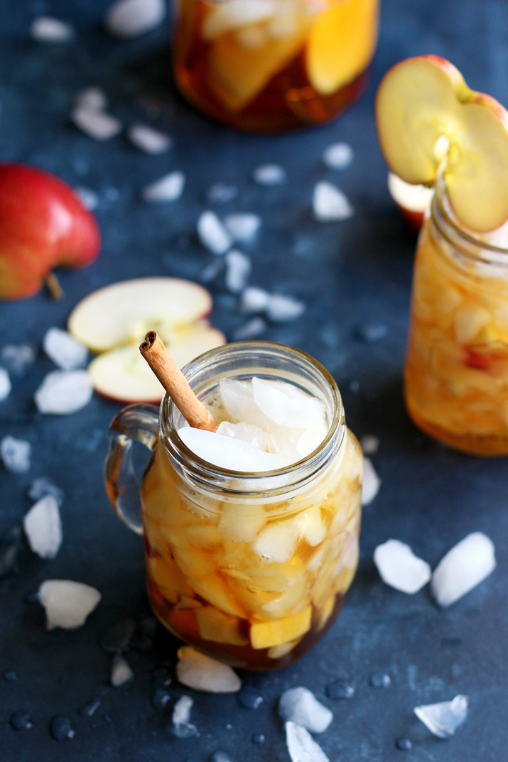 This Apple Pimm’s Cup takes a twist on a popular summer cocktail using Fall flavor.