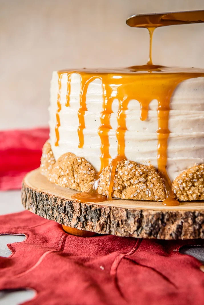 Boozy Bourbon Caramel Spice Cake
