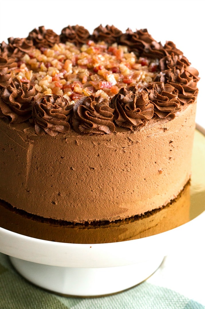 Brown Sugar Bacon Chocolate Cake
