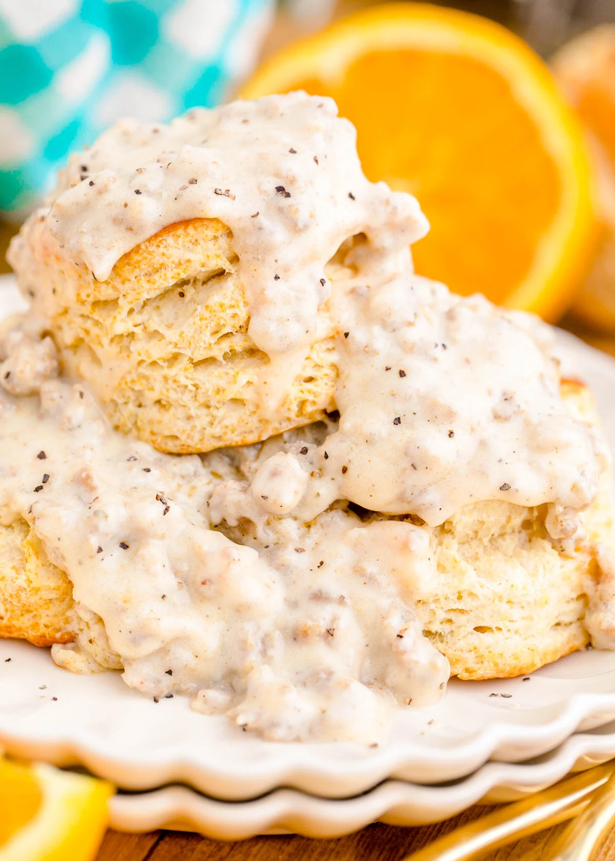 Buttermilk Biscuits and Sausage Gravy