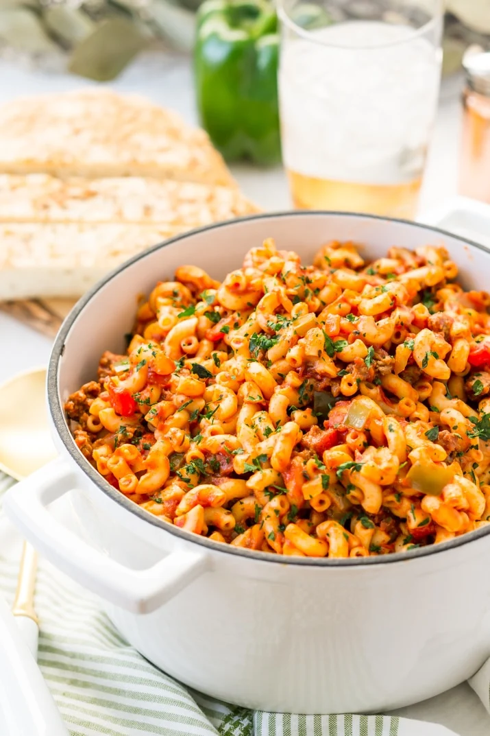 Easy American Chop Suey ready in 30 minutes!