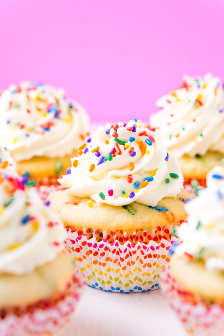 Funfetti Birthday Cupcakes