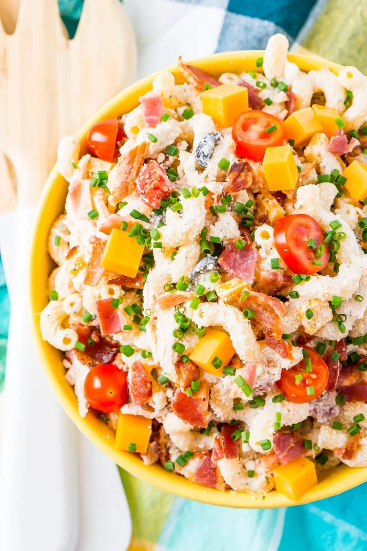 Chicken Bacon Ranch Pasta Salad