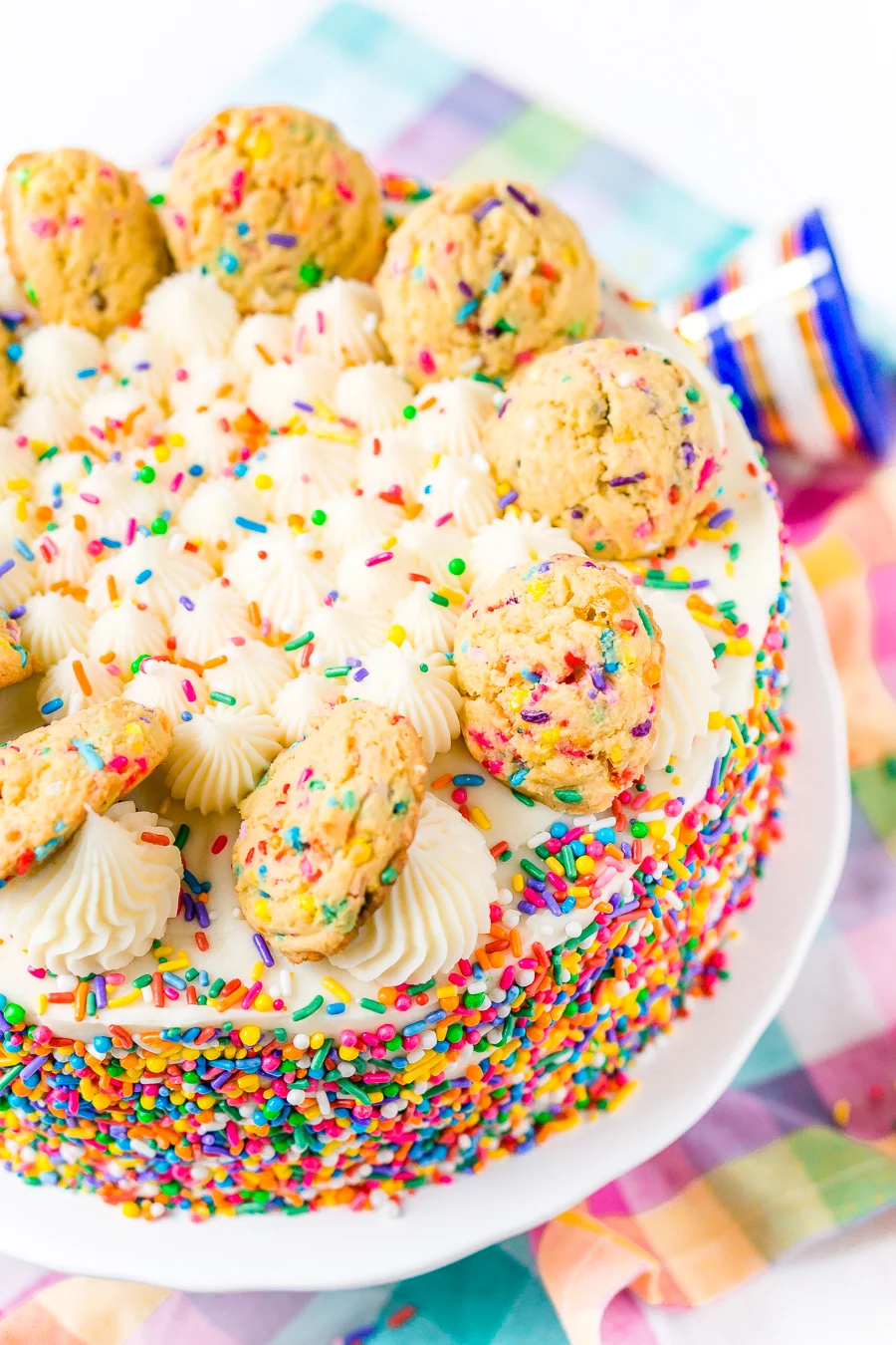 Funfetti Sugar Cookie Dough Cake