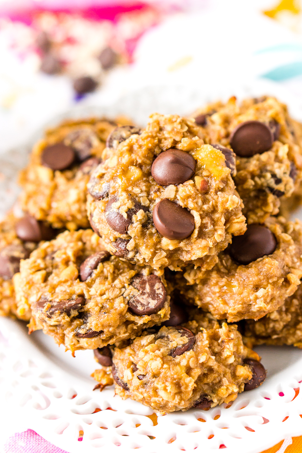 Peanut Butter Banana Oatmeal Cookies