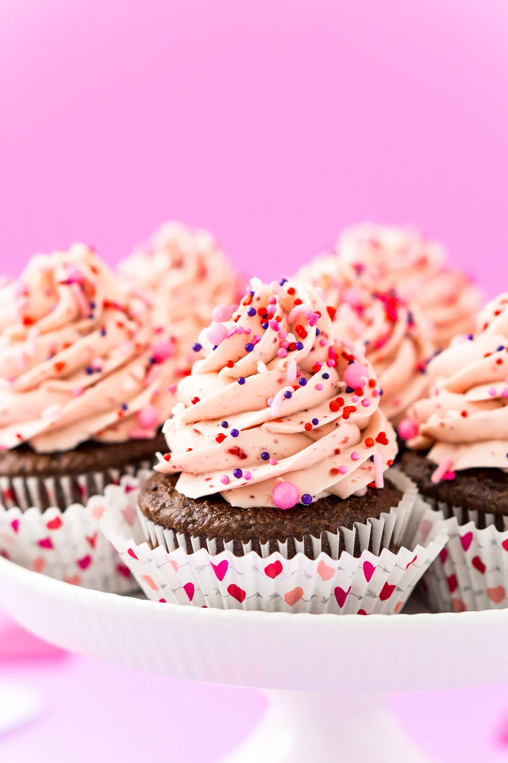 Strawberry Chocolate Cupcakes