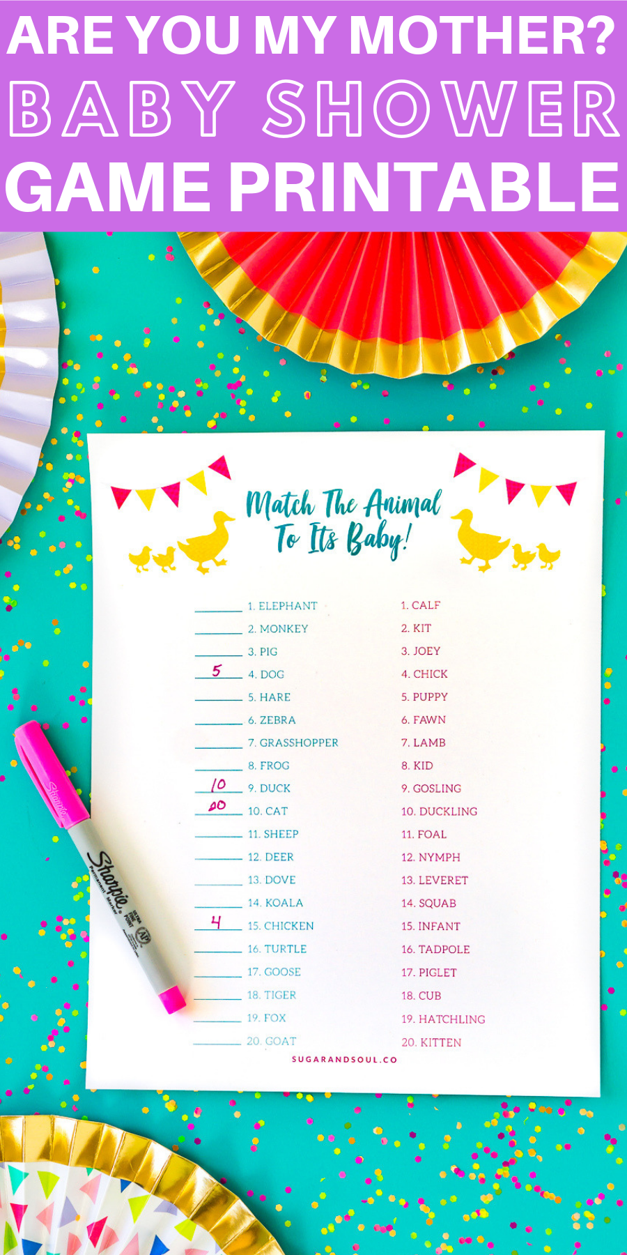 Are You My Mother? Baby Shower Game Printable
