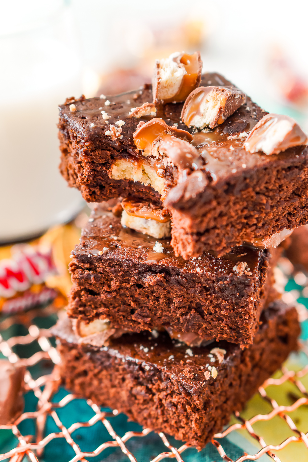 Twix Caramel Brownies
