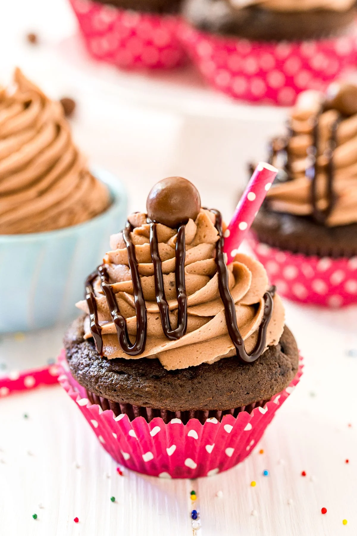 Chocolate Milkshake Cupcakes
