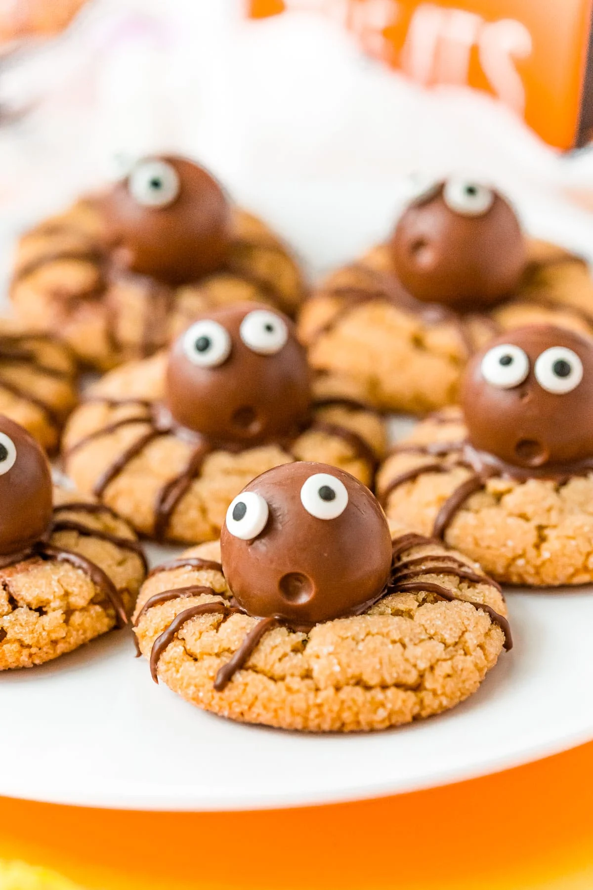 Peanut Butter Spider Cookies