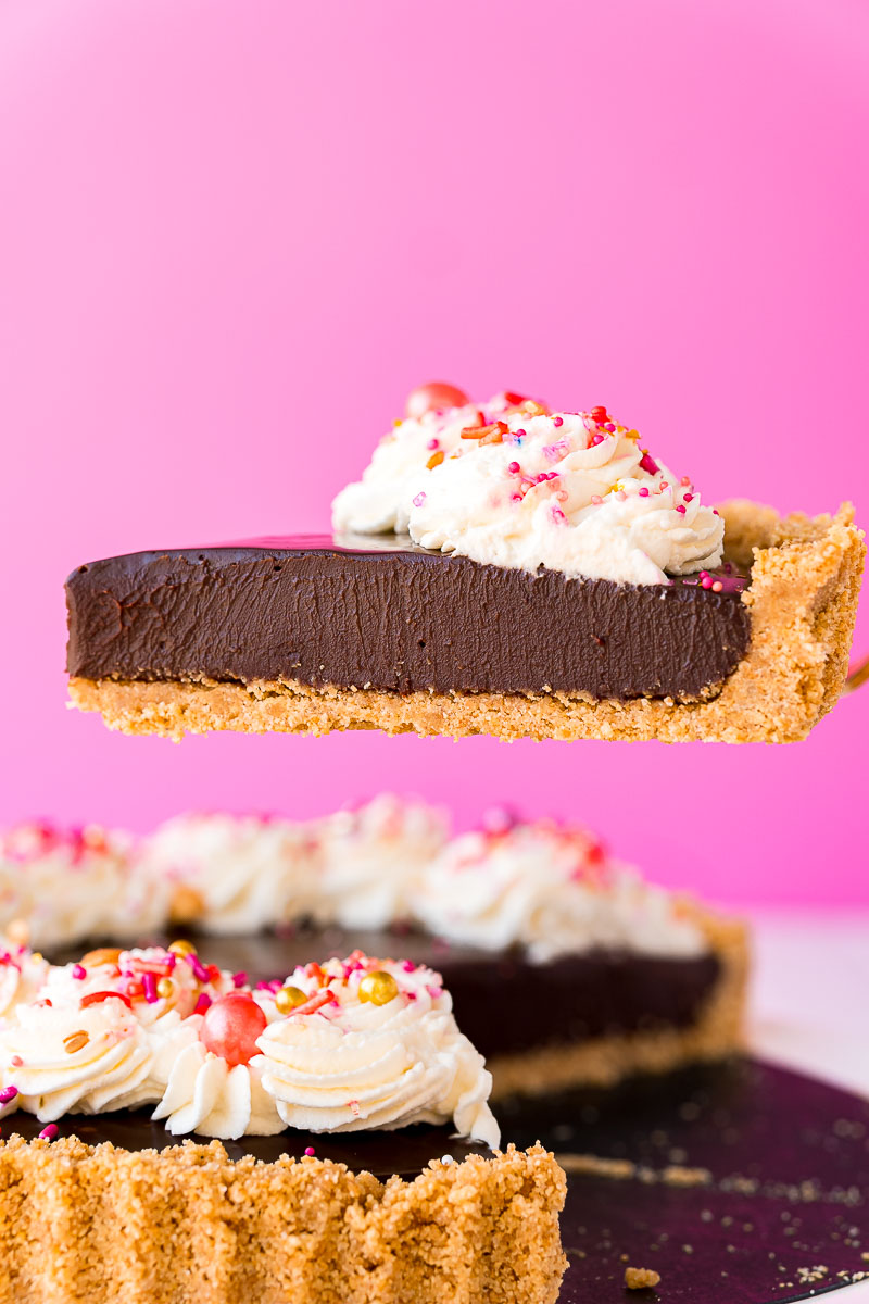 5-Ingredient No Bake Chocolate Tart