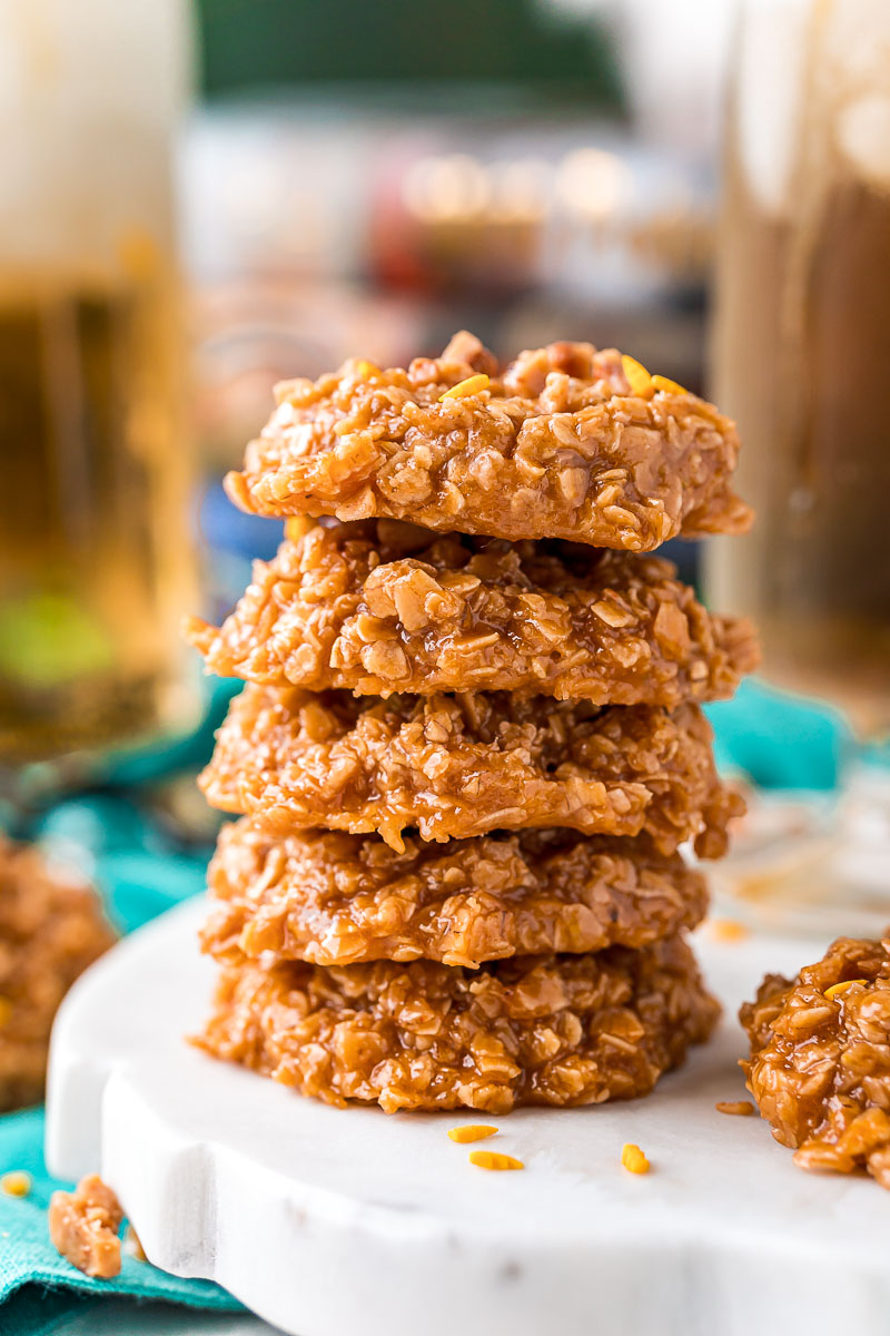 Butterbeer No Bake Cookies