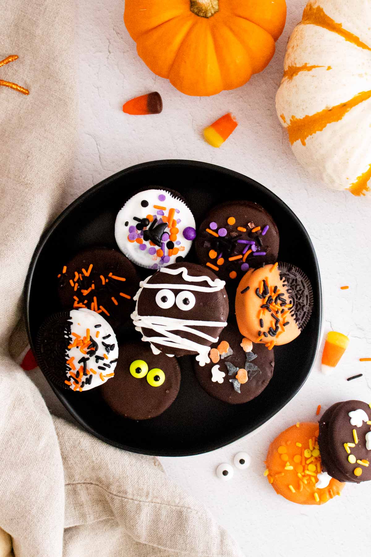 Chocolate Covered Halloween Oreos
