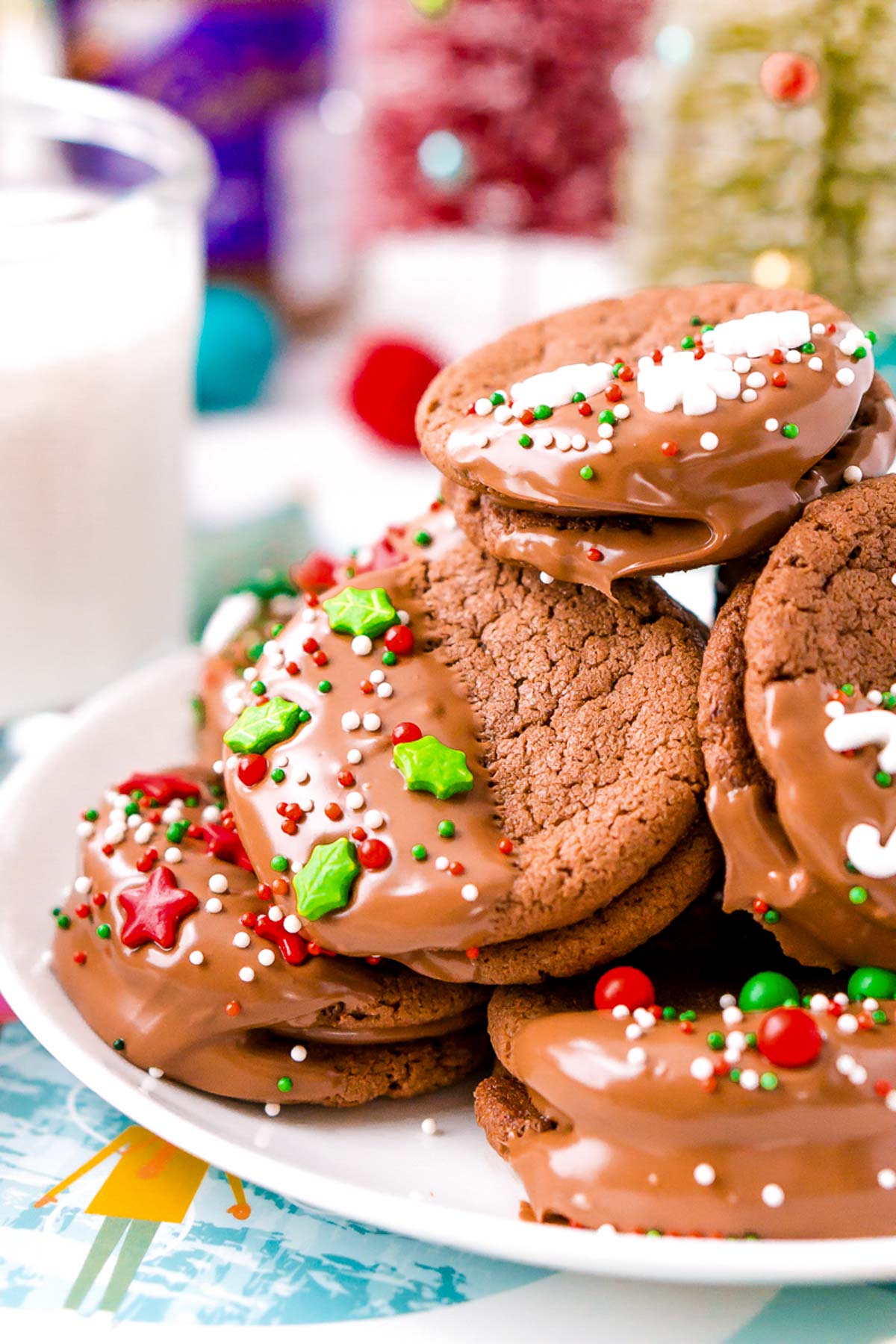 Triple Chocolate Sandwich Cookies