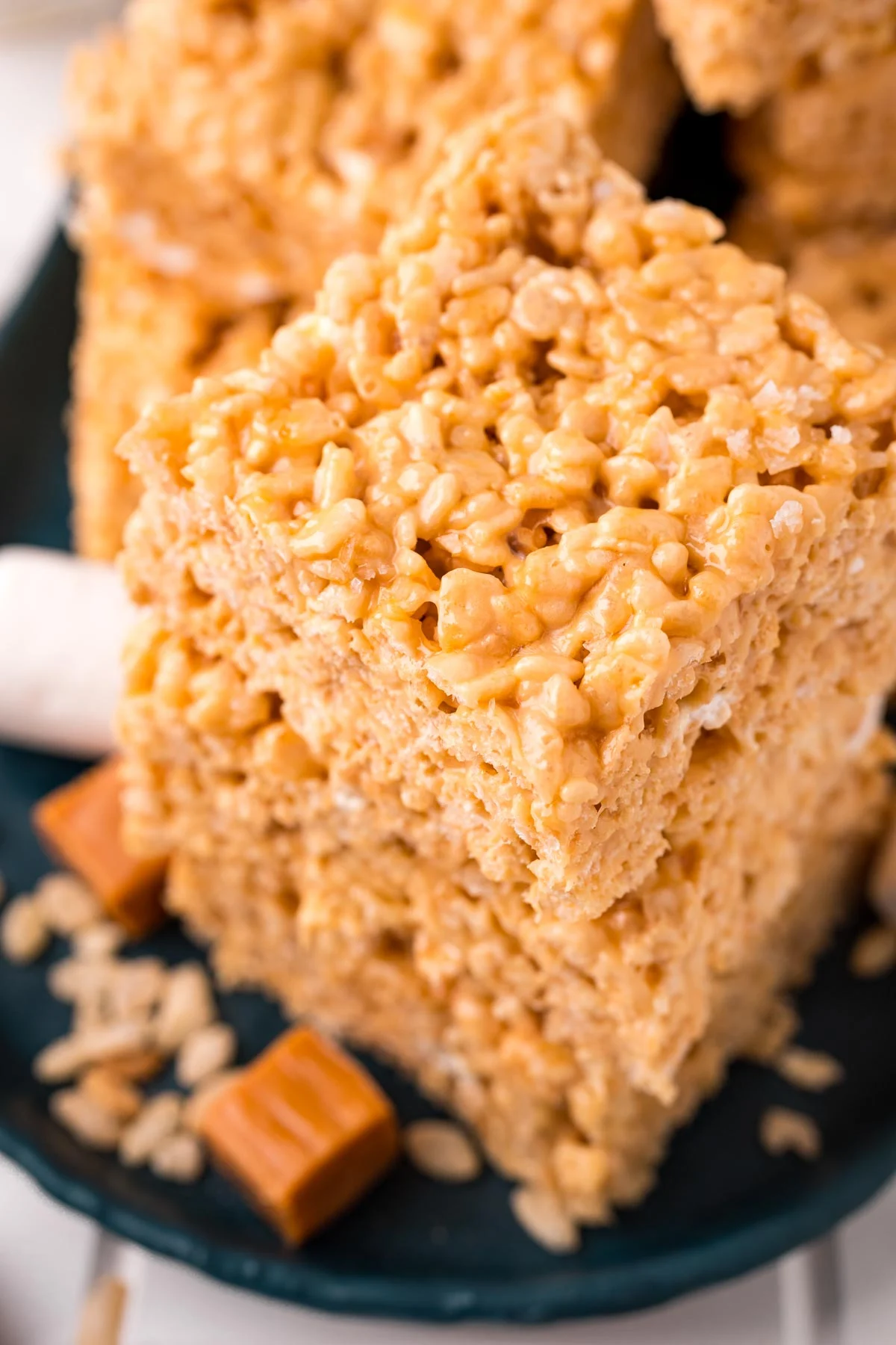 Salted Caramel Rice Krispies Treats