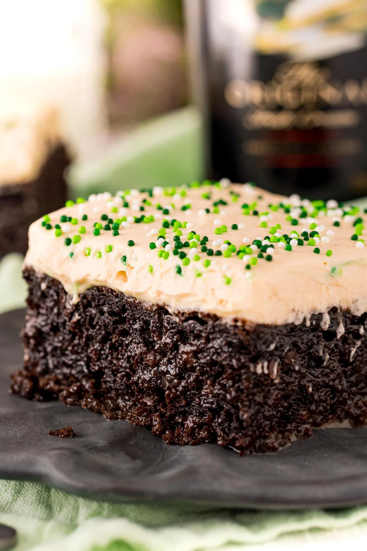 Chocolate Irish Cream Poke Cake
