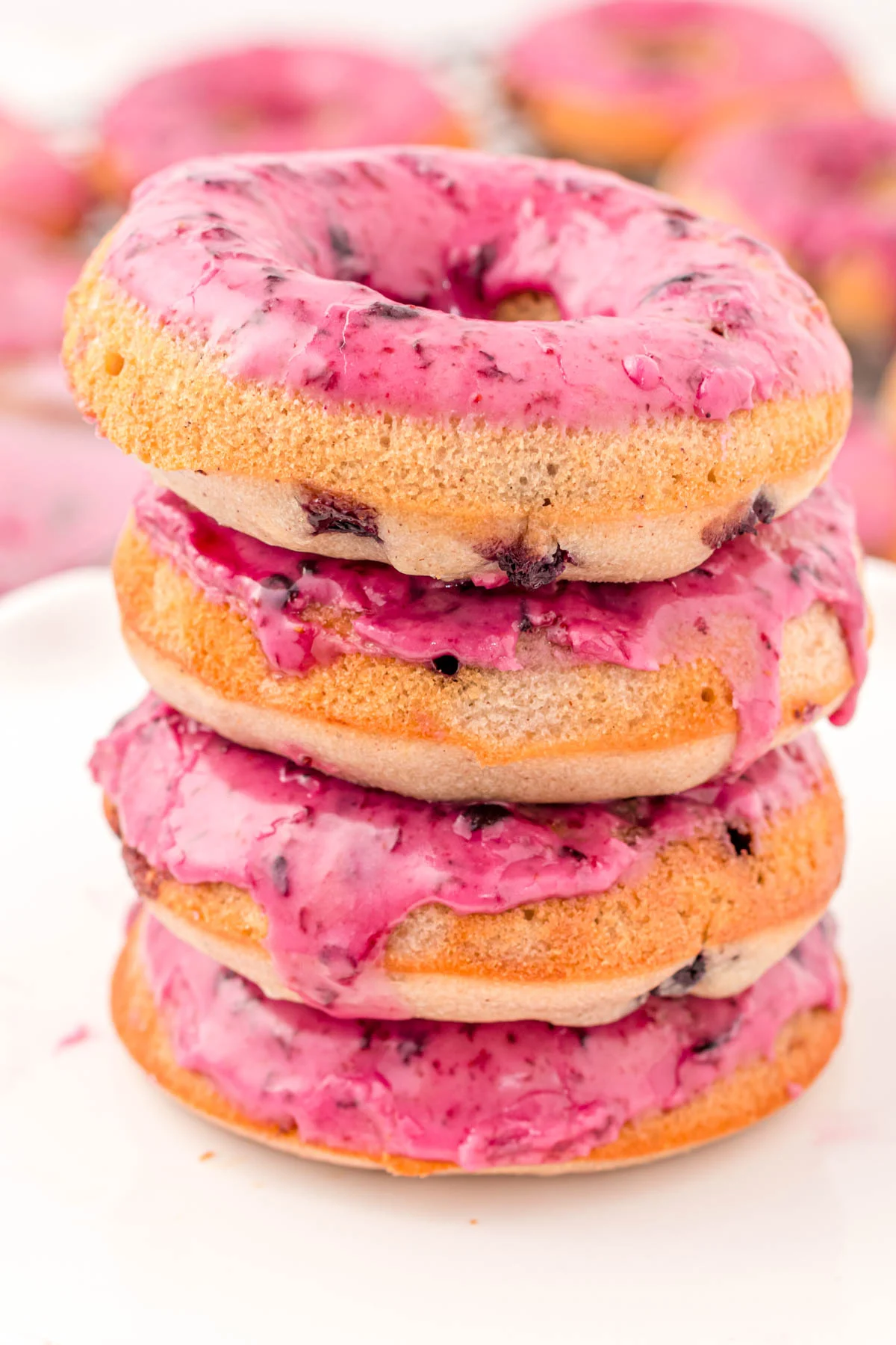 Baked Blueberry Donuts