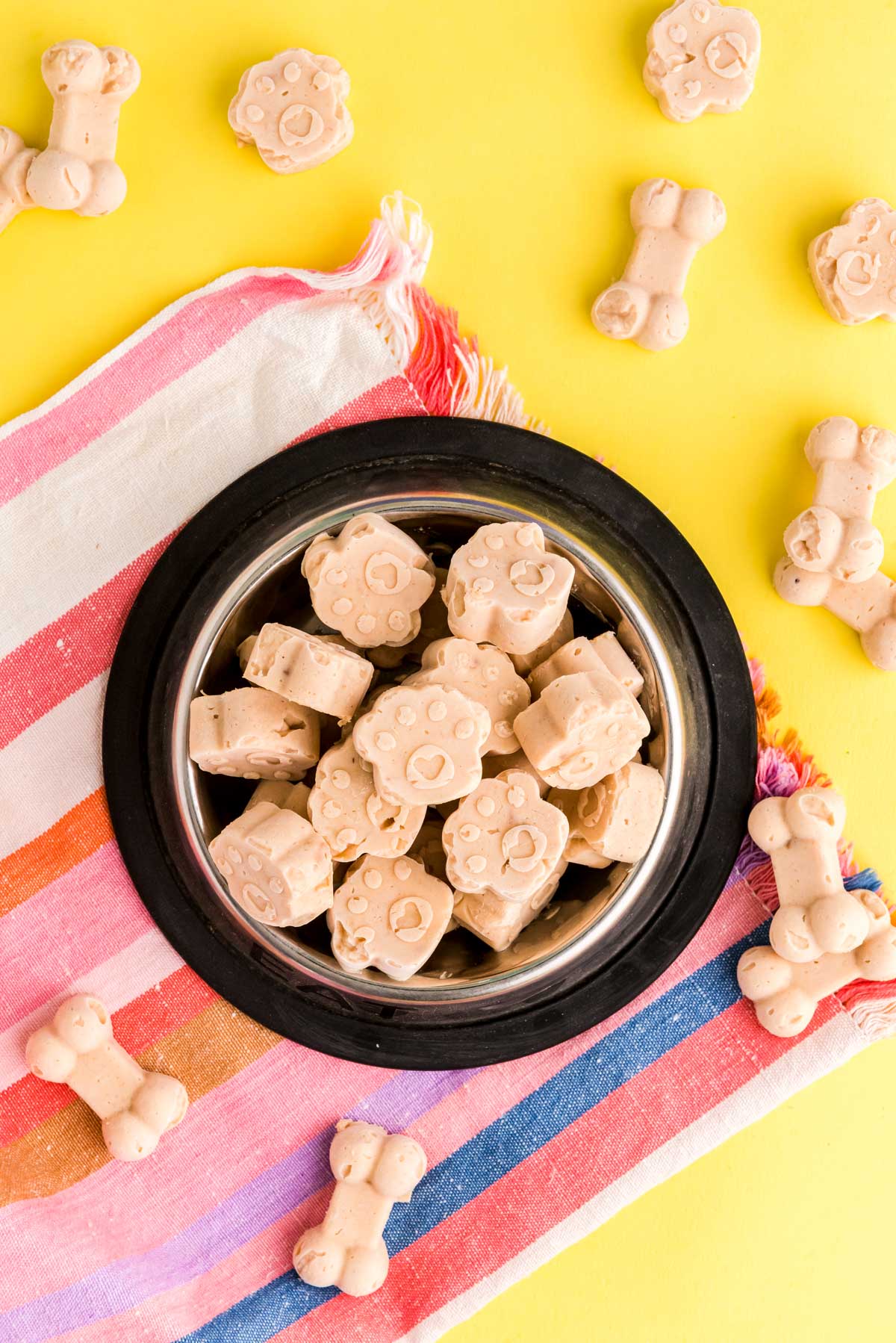 Peanut Butter Banana Frozen Dog Treats